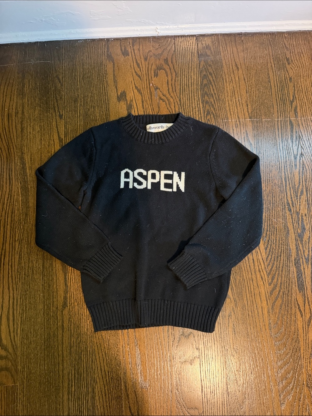 Aspen Knit Crewneck Sweater - Black